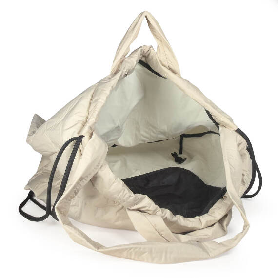 Penelope<br>Logo backpack bag cream