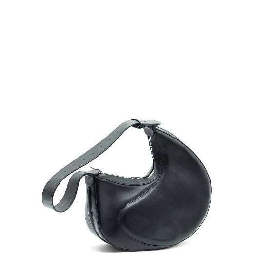 Emily<br />Black Oval-Shaped Semi-Structured Bag