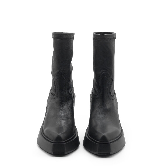 Tetrix Black Stretch Half Boots 