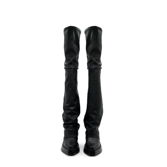 Tetrix Black Maxi Over-The-Knee Boots