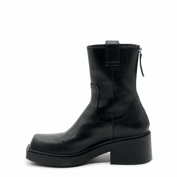 Fray Black Half Boots