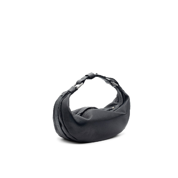 Abigail<br/>Black half-moon bag  