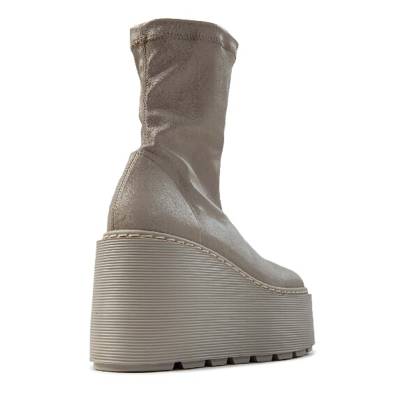 F20 Zeppa Stripy-Tronchetto avorio