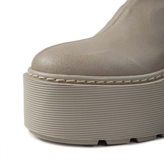 F20 Zeppa Stripy-Tronchetto avorio