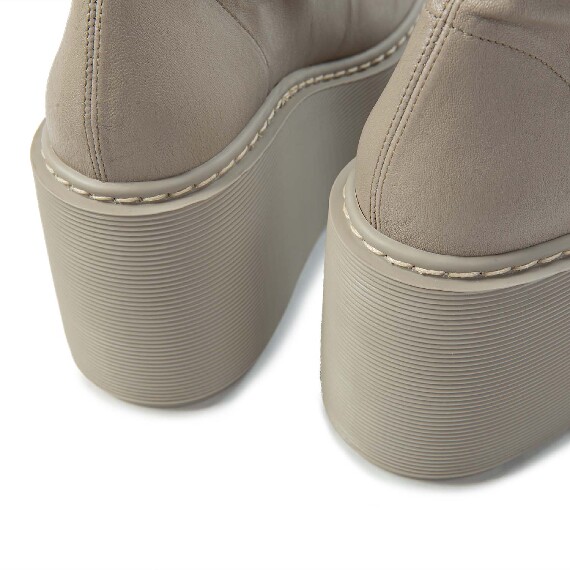 F20 Zeppa Stripy-Tronchetto avorio