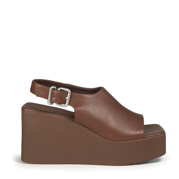 K10_Block<br>Wedge sandal ebony