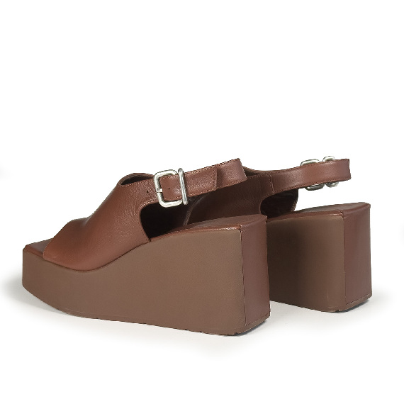 K10_Block<br>Wedge sandal ebony