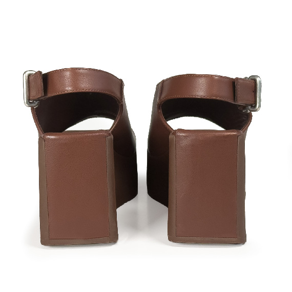 K10_Block<br>Wedge sandal ebony