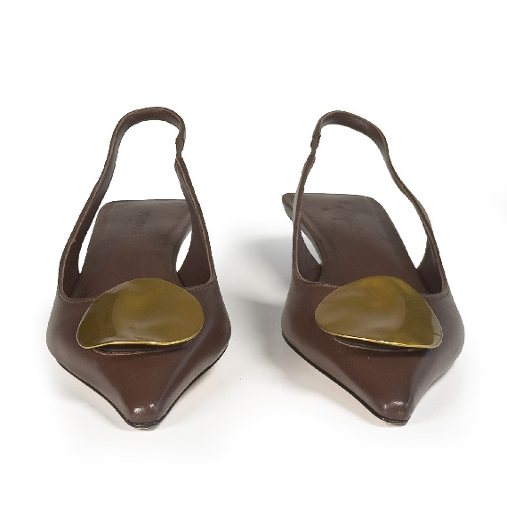 K20_Kitty<br>Chanel slingback brown