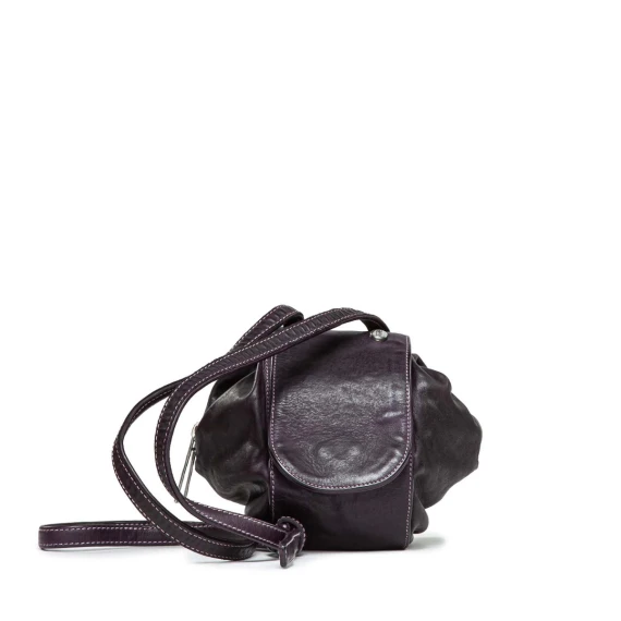 secchiello BICE in pelle viola