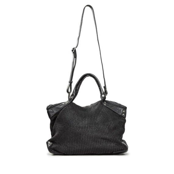 shopper CORALINE in pelle nera