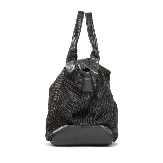 shopper CORALINE in pelle nera