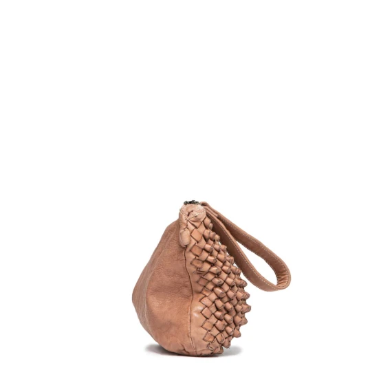 clutch DILETTA in pelle nude