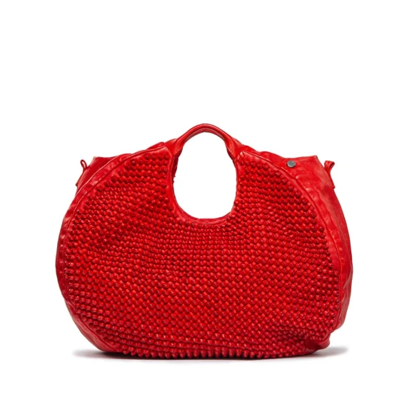 shopper SUSANNA in pelle rossa