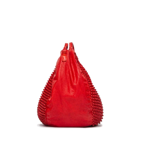 shopper SUSANNA in pelle rossa