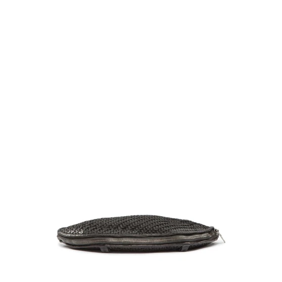 clutch LORETTA in pelle nera