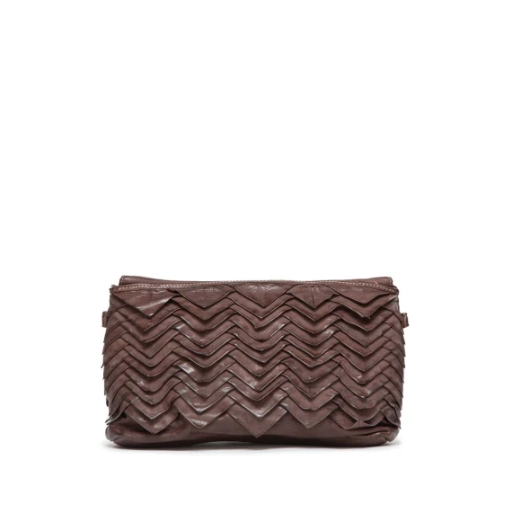 tracolla VIVIENNE MANIS in pelle taupe