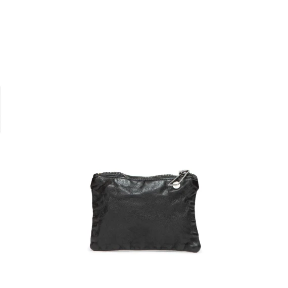 clutch ATHENA in pelle nera