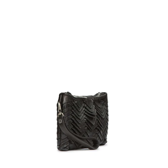 tracolla GEA MANIS in pelle nera