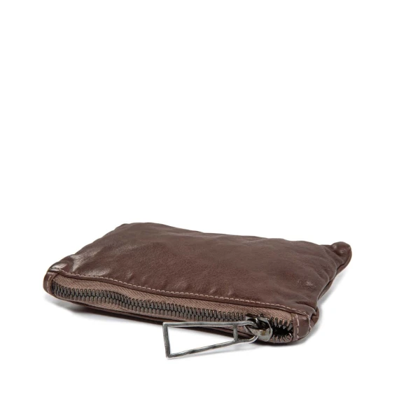 clutch ATHENA in pelle dark taupe