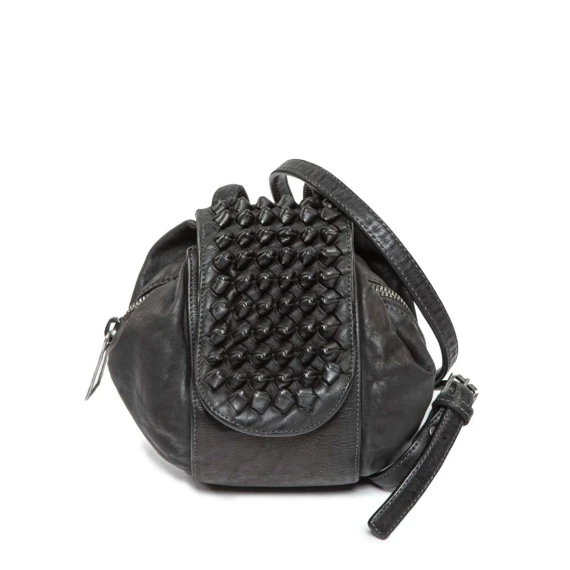 tracolla BICE NODI in pelle nera