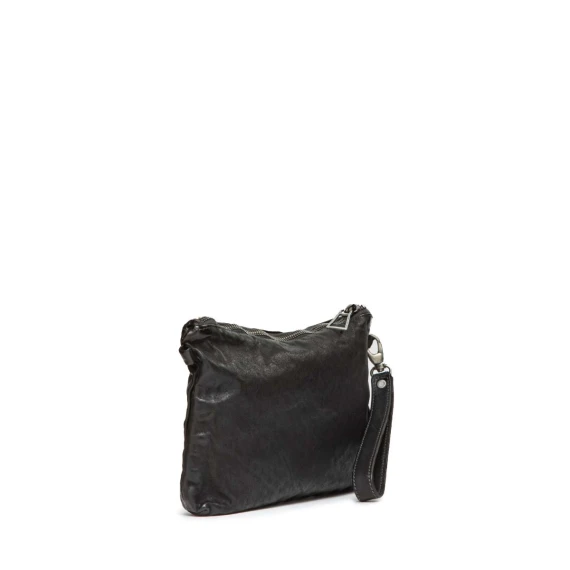 clutch DILETTA FLAT in pelle nera