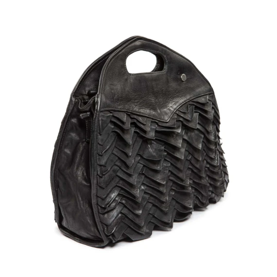 shopper GISELLA MANIS in pelle nera