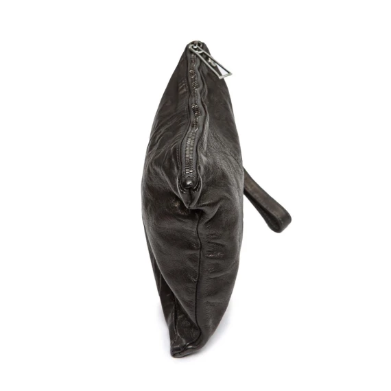 clutch POLLY NEW in pelle nera