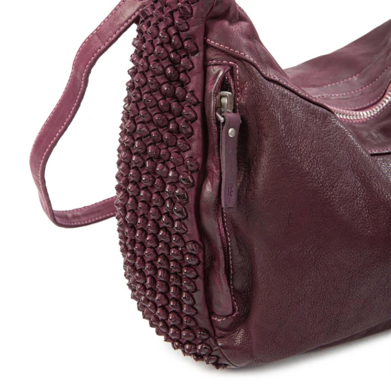 borsa nodi in pelle amarone