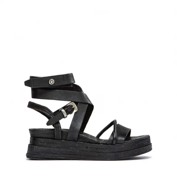 sandali LAGOS in pelle nera