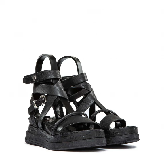 sandali LAGOS in pelle nera