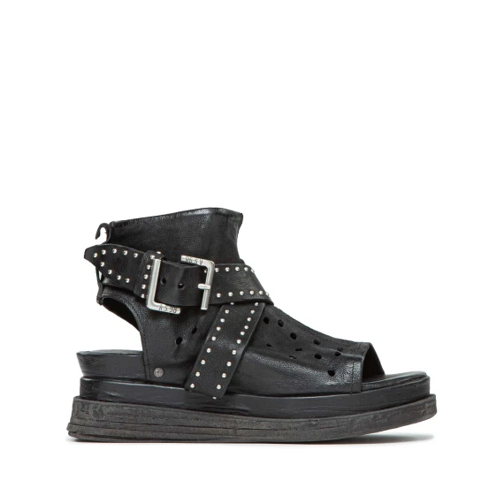 zeppe LAGOS con borchie in pelle nera