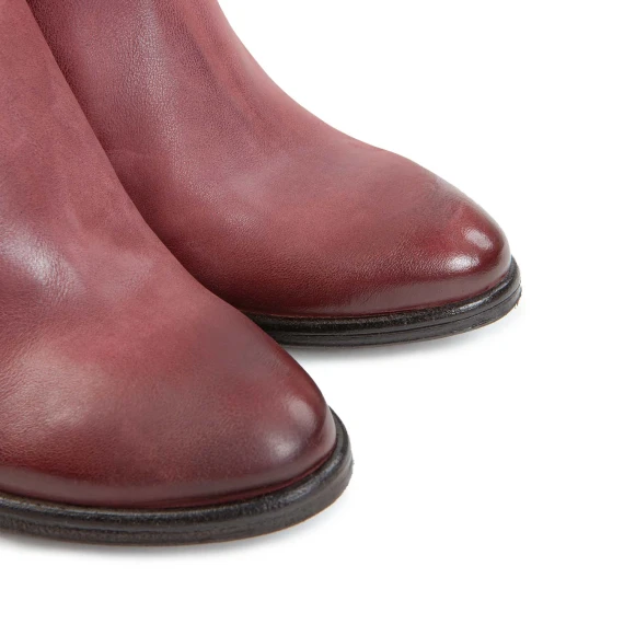 accollato RITHM in pelle rosso madera