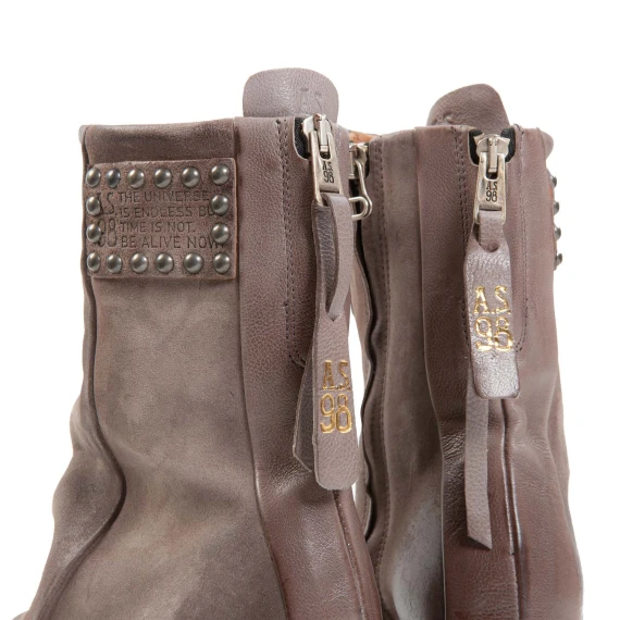 biker EASY in pelle grigio smoke