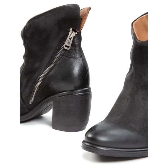 tronchetti RITHM con cerniera in pelle nera