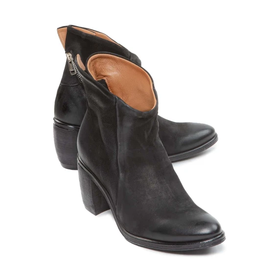 tronchetti RITHM con cerniera in pelle nera