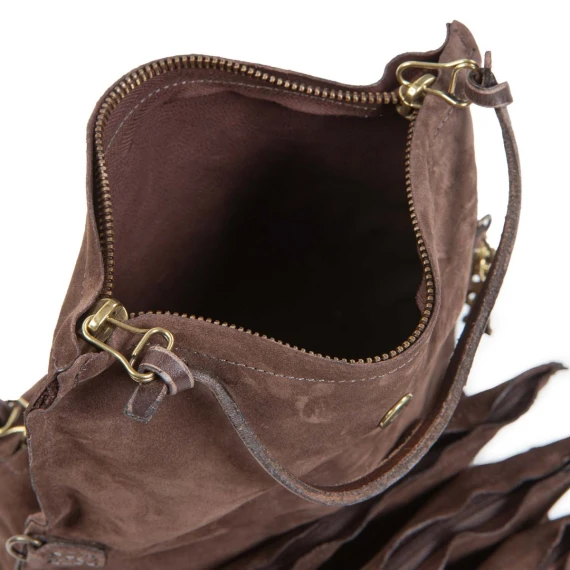 clutch MARGARET in camoscio ebano