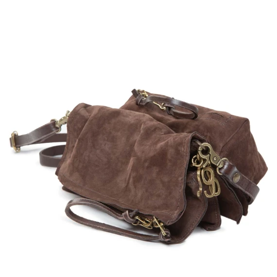 clutch MARGARET in camoscio ebano