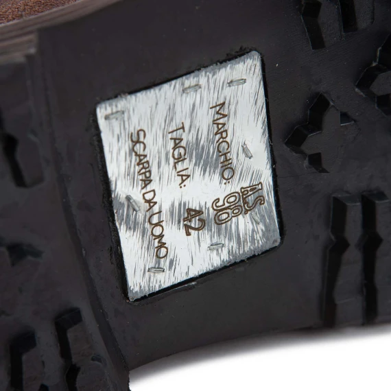 anfibi STATIC in pelle ebano