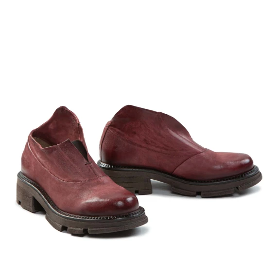 slipon LANE in pelle rosso madera