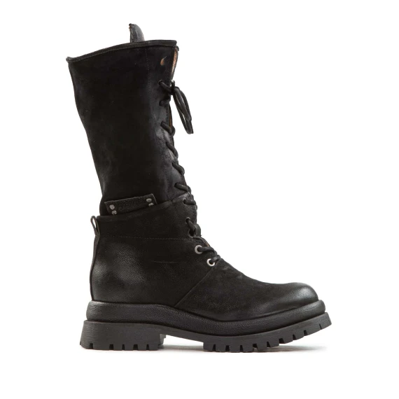 anfibi 3/4 DIBLA in pelle nera