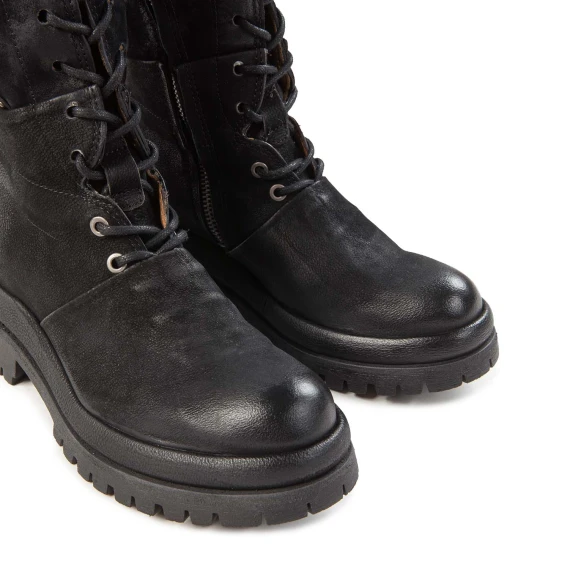 anfibi 3/4 DIBLA in pelle nera