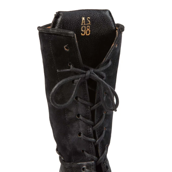 anfibi 3/4 DIBLA in pelle nera