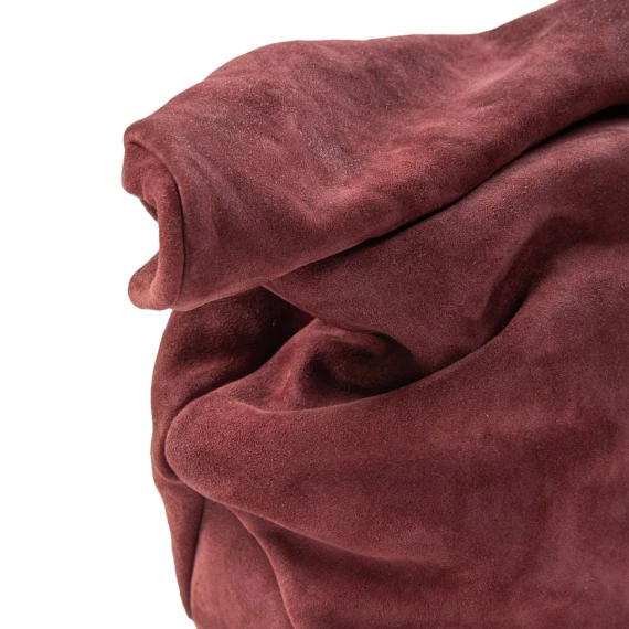 clutch in camoscio madera