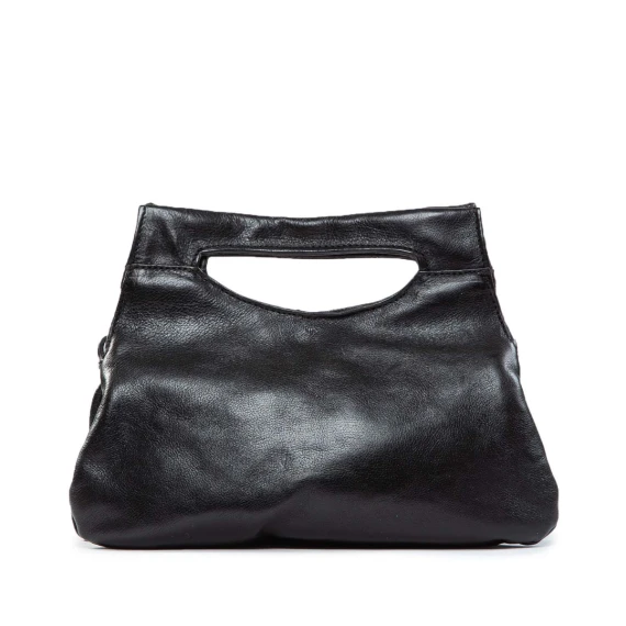 cartella chiusura calamita in pelle nera