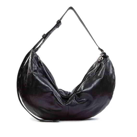 borsa HOBO in pelle nera