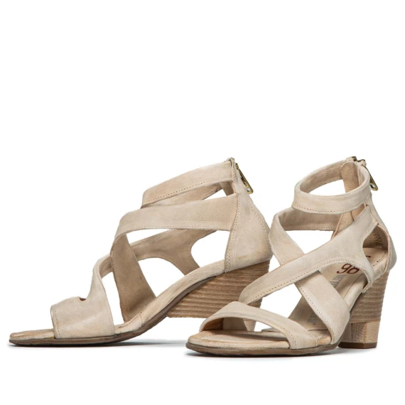 sandali PRISCILLA tacco tango beige