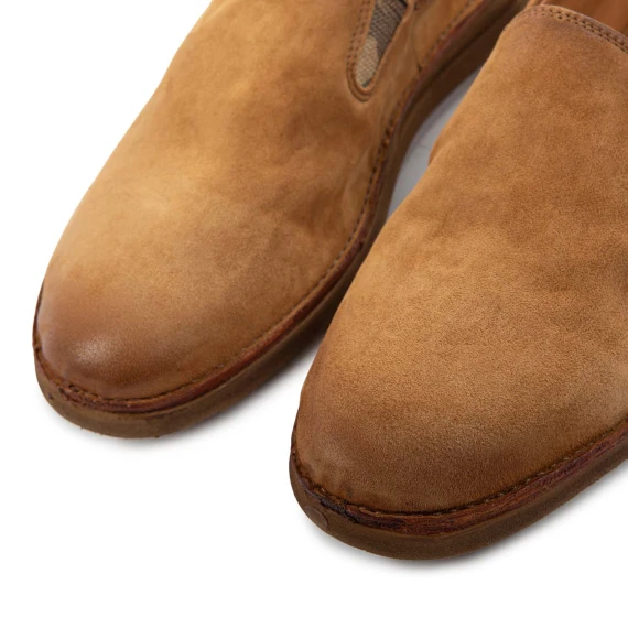 slipon in camoscio tortora