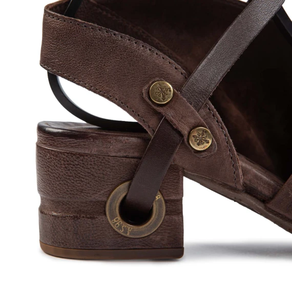 sandals FORO ebony leather
