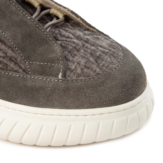 sneakers IVOR in suede grigio